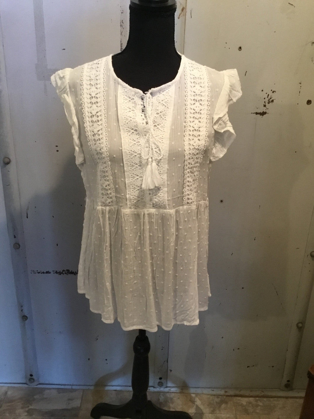 Ivory Lace Top